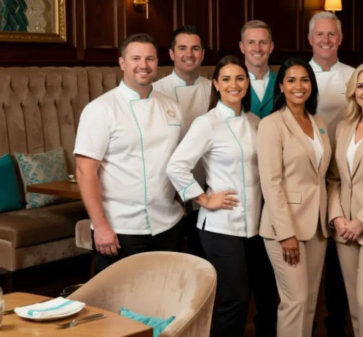 The Aussie Yum team of chefs, mixologists, and hosts together in the venue
