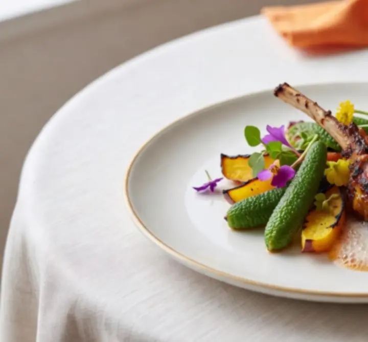 Signature dish beautifully presented at Aussie Yum